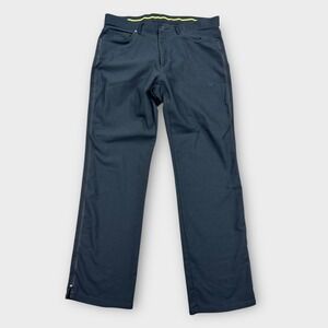 Nike Golf Pants Men's 34x32 Gray Dri-Fit Stretch Performance Straight Leg Chino